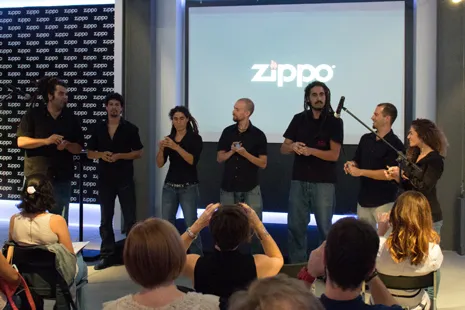 El grupo encargado de amenizar la presentación con los ritmos de Zippo
