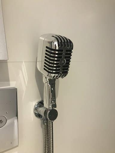 ducha micrófono