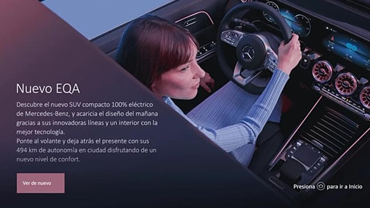 Nuevo cartel de Mercedes-Benz.