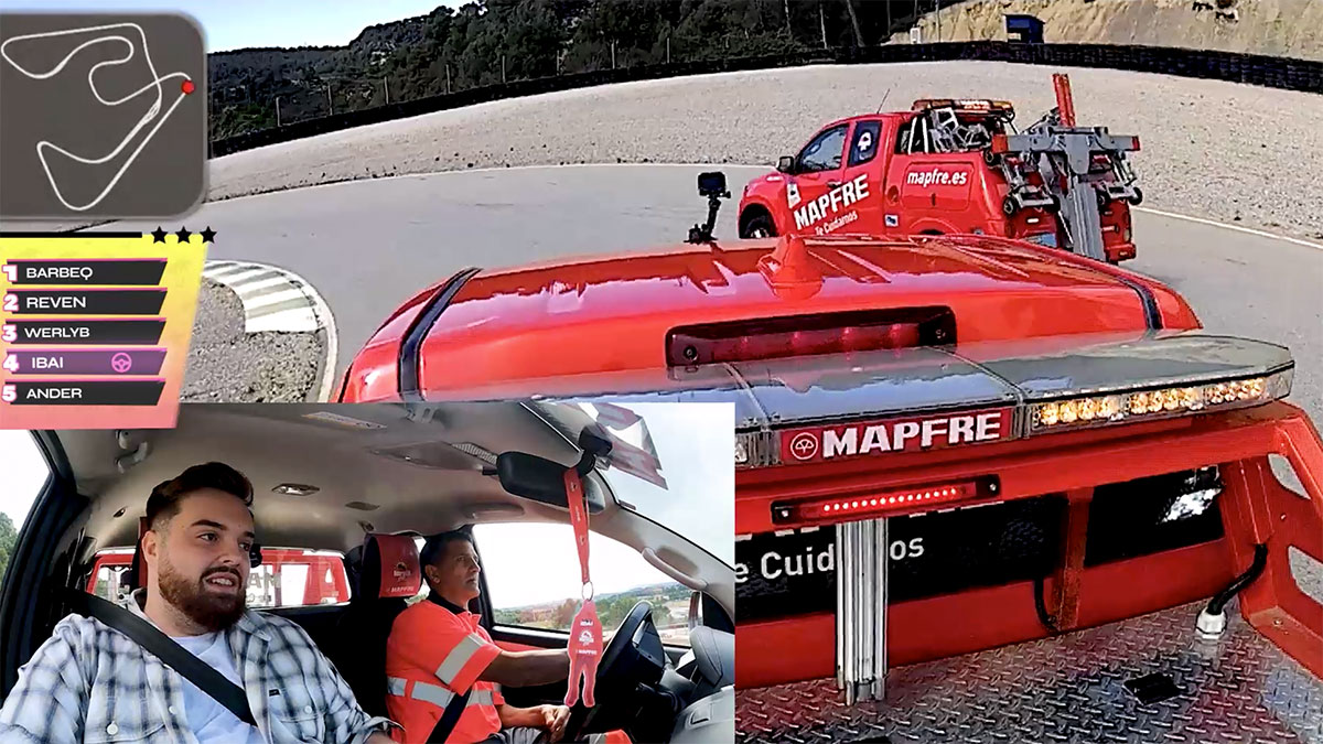 Ibai Llanos carrera grúas MAPFRE