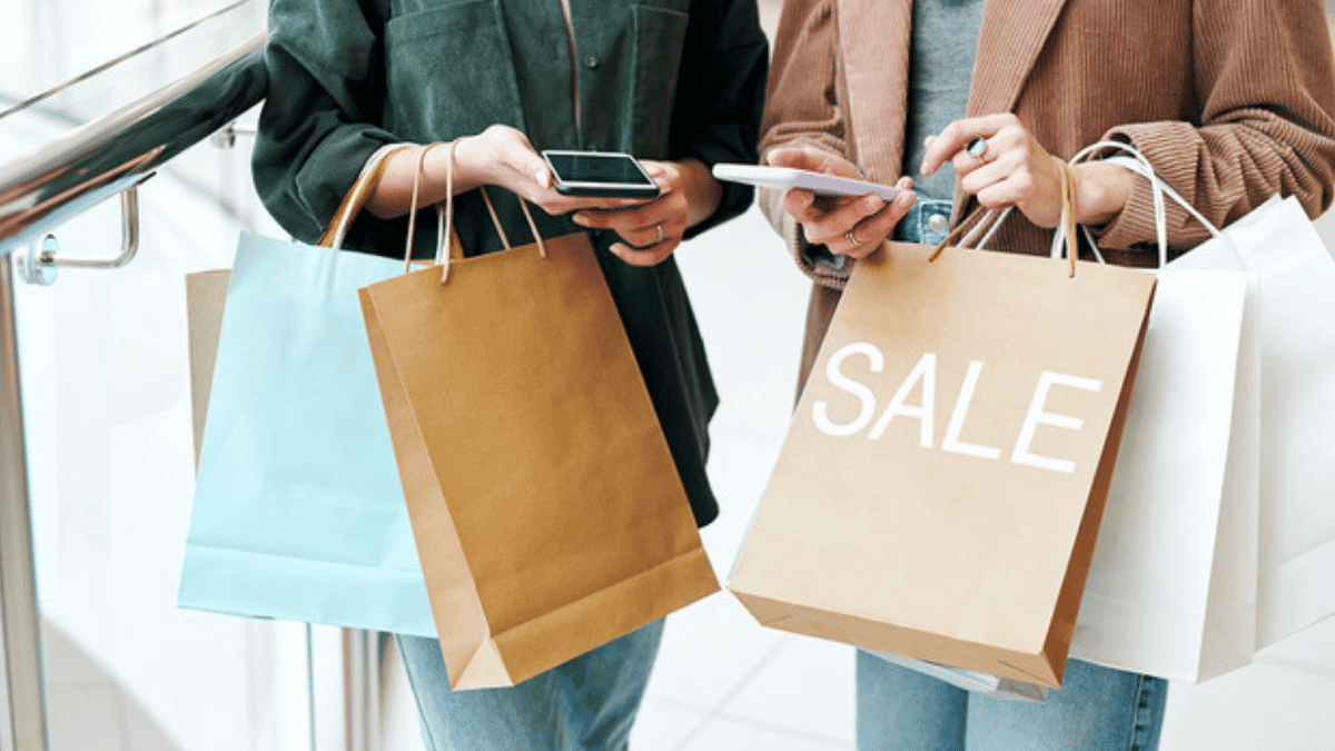 Foto de compras del Black Friday.