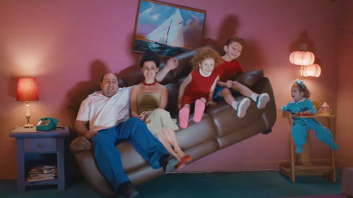 Una familia vestida como los personajes de 'Los Simpson'