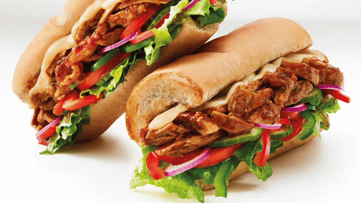 Bocadillos de Subway.