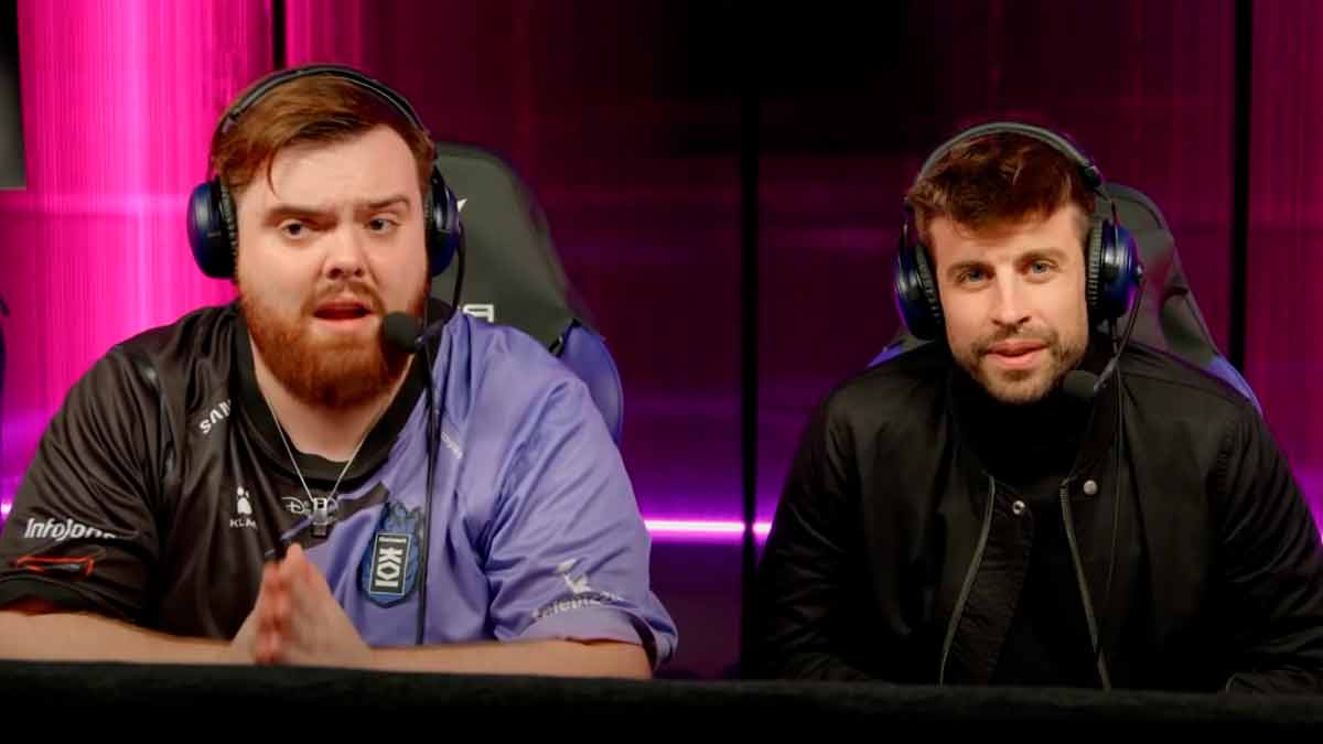Ibai Llanos y Gerard Piqué