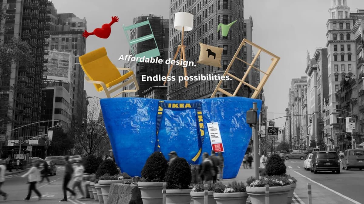 La famosa bolsa azul de IKEA se convierte en una activación gigante que recorrerá Estados Unidos