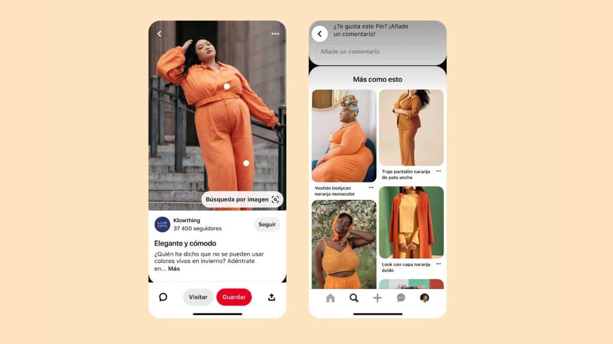 Pinterest anuncia una tecnología para aumentar la representación corporal en la plataforma