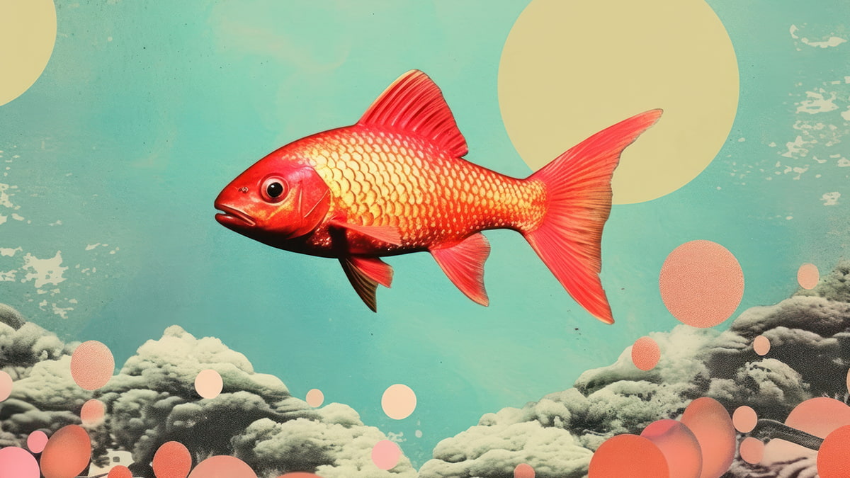 collage pez agua