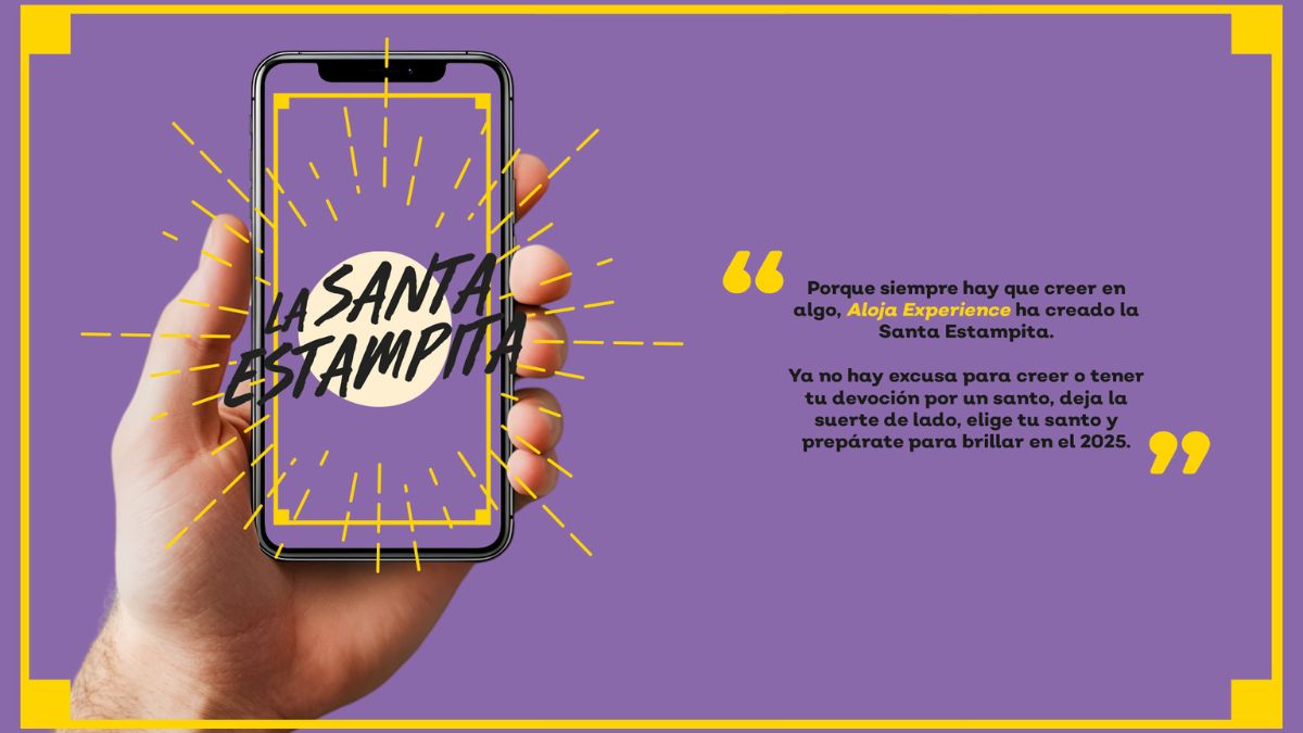 La Santa Estampita, amuleto publicitario para atraer buena suerte en 2025