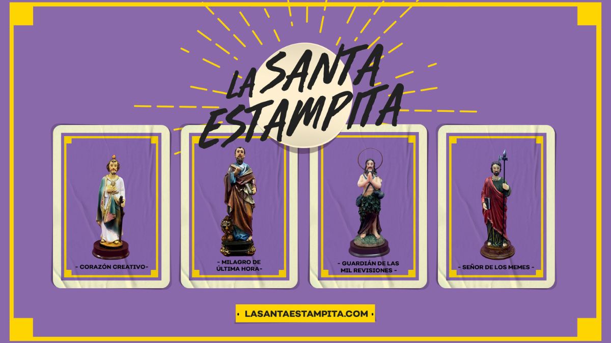 La Santa Estampita, amuleto publicitario para atraer buena suerte en 2025