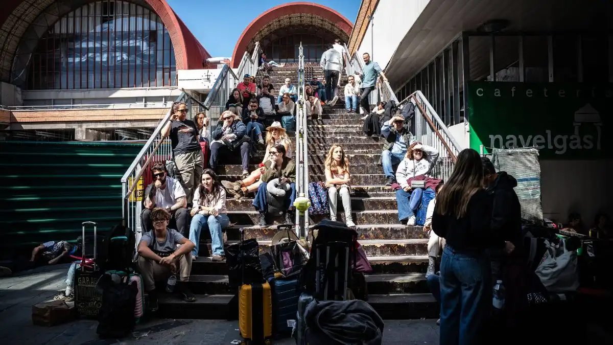 España apagón. Trenes y aviones