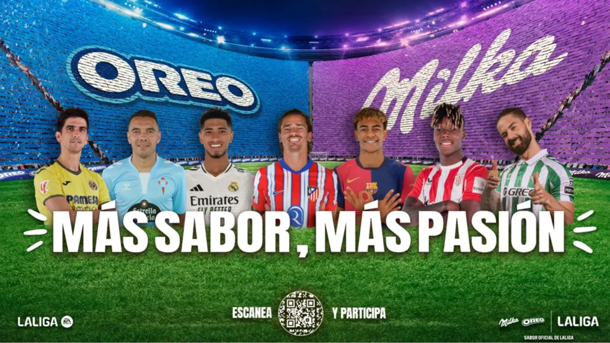 OREO y Milka sortean 20 abonos dobles para LALIGA 25-26 en su debut como patrocinadores oficiales