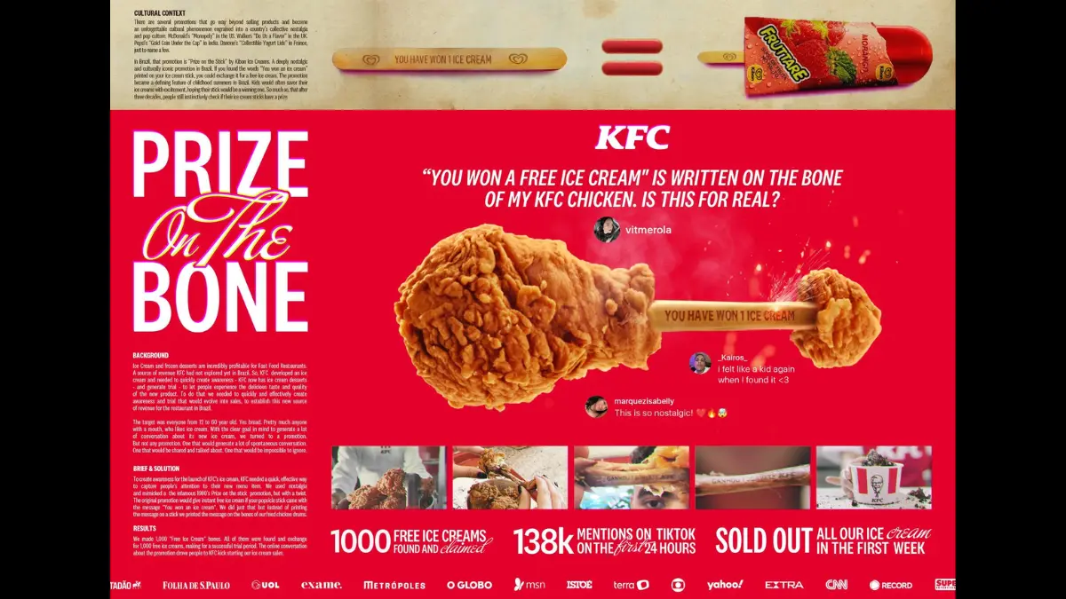 Prize on the bone KFC