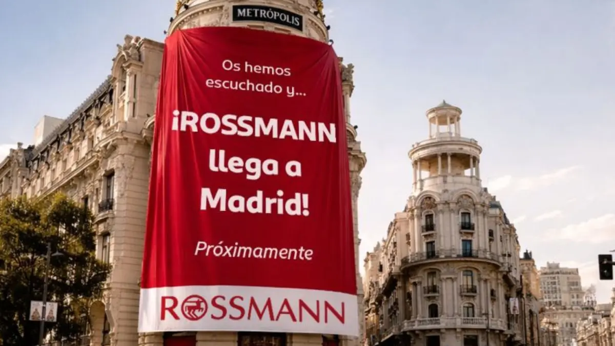 Rossmann aterriza en Madrid en 2026 y lo anuncia con esta «lona»